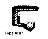 Point contact single lip high pressure rotary shaft seal, with a rubber covered outside diameter and rear face. This style can accomodate split housings and housing bores where the surface roughness precludes metal to metal contact. Suitable for pressures up to 10 bar.