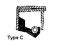 Point contact single lip rotary shaft seal. Has a metal outer case of built up construction and bonded sealing lip. Suitable for heavy duty applications.