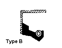 Point contact single lip rotary shaft seal. Has a metal outer case and is not suitable for split housing assemblies.
